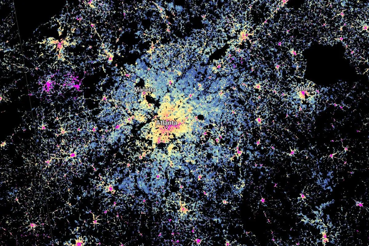 Preview of Urbanization Analysis, an interactive Felt map