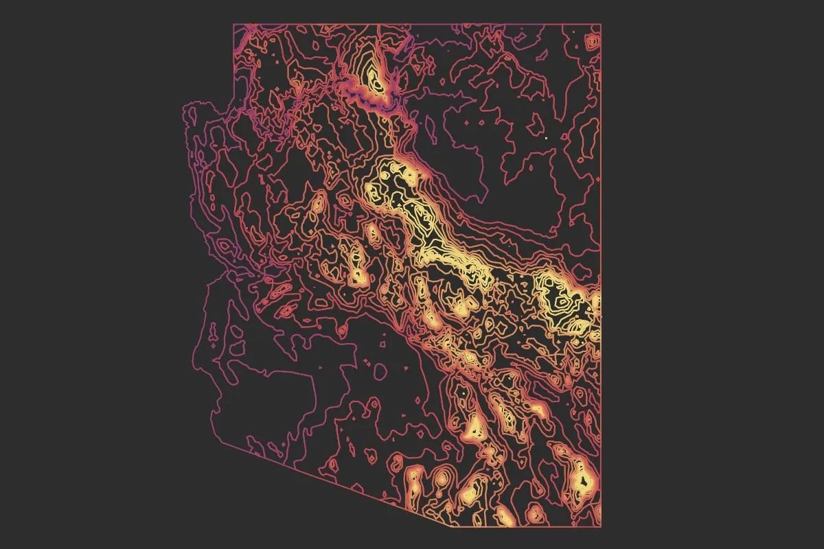 Preview of Arizona Precipitation, an interactive Felt map