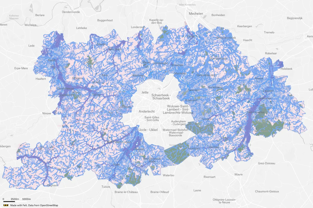 Preview of Brussels Densification Study, an interactive Felt map