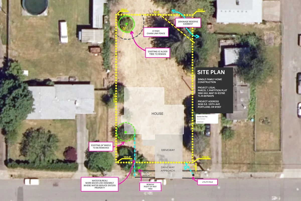 Preview of Portland Residential Site Plan, an interactive Felt map