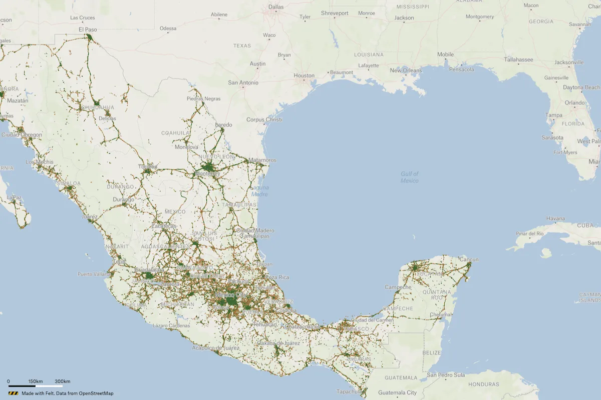 Preview of 4G Wireless Connectivity Coverage Map, an interactive Felt map
