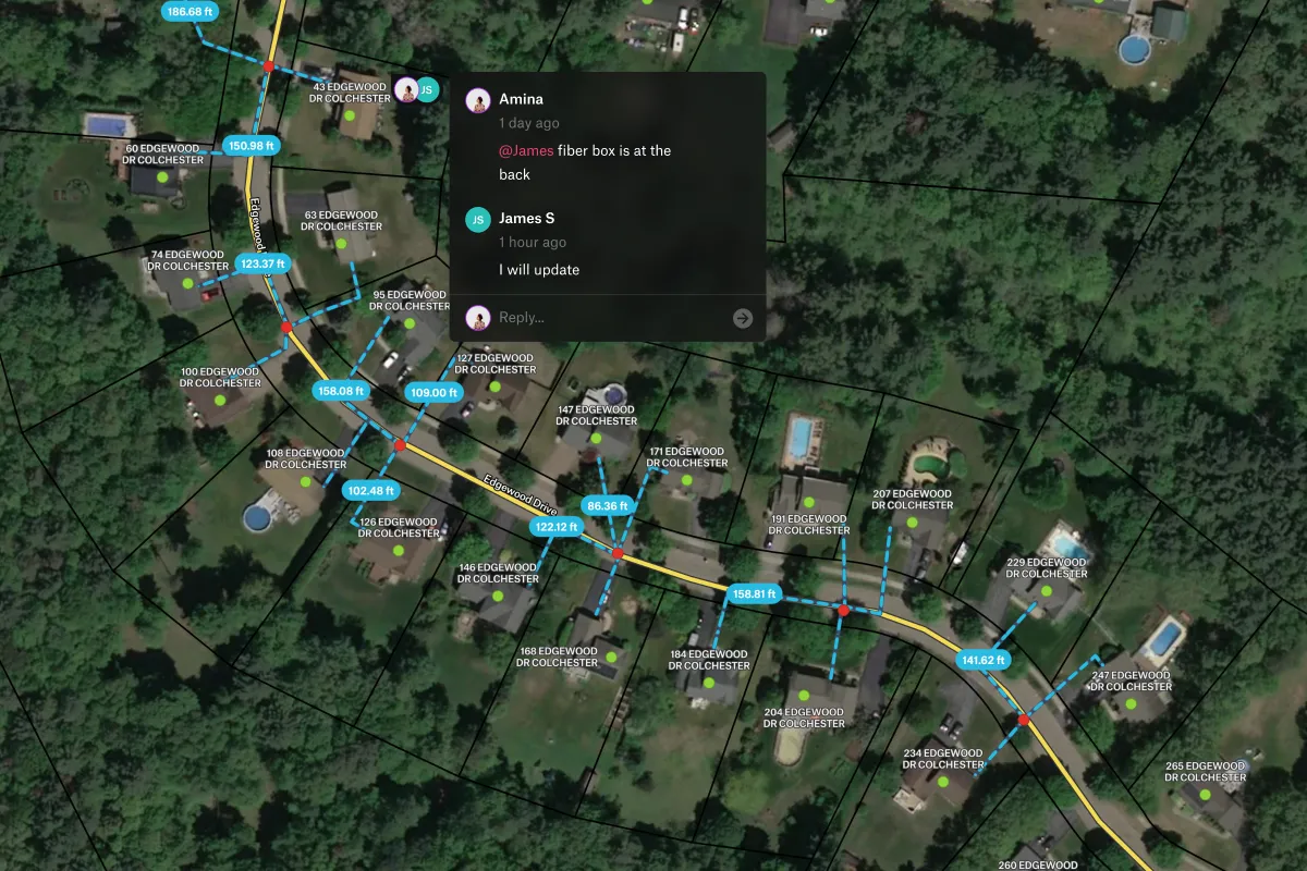 Preview of Fiber Installation Plan, an interactive Felt map