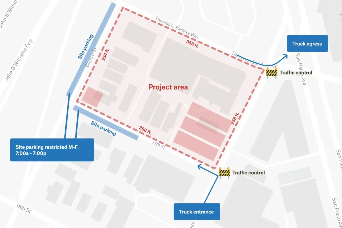 Preview of Construction Site Plan, an interactive Felt map