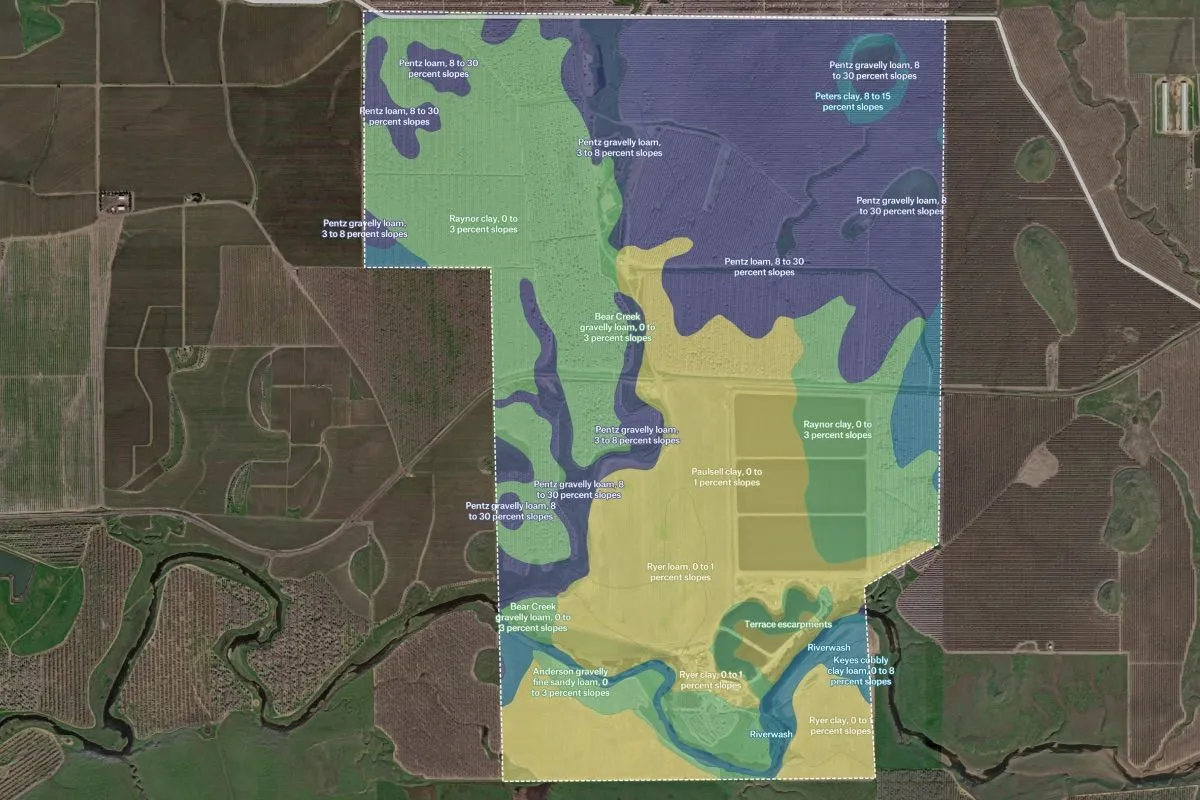 Preview of Agricultural Land Soil Suitability, an interactive Felt map