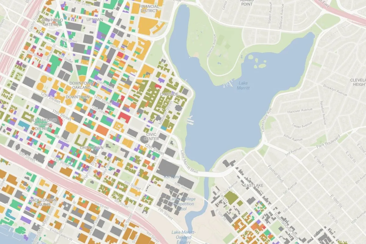 Preview of Oakland Building Use, an interactive Felt map