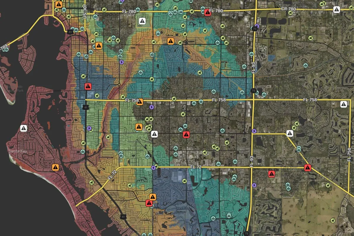 Preview of Hurricane Impact and Vulnerability, an interactive Felt map