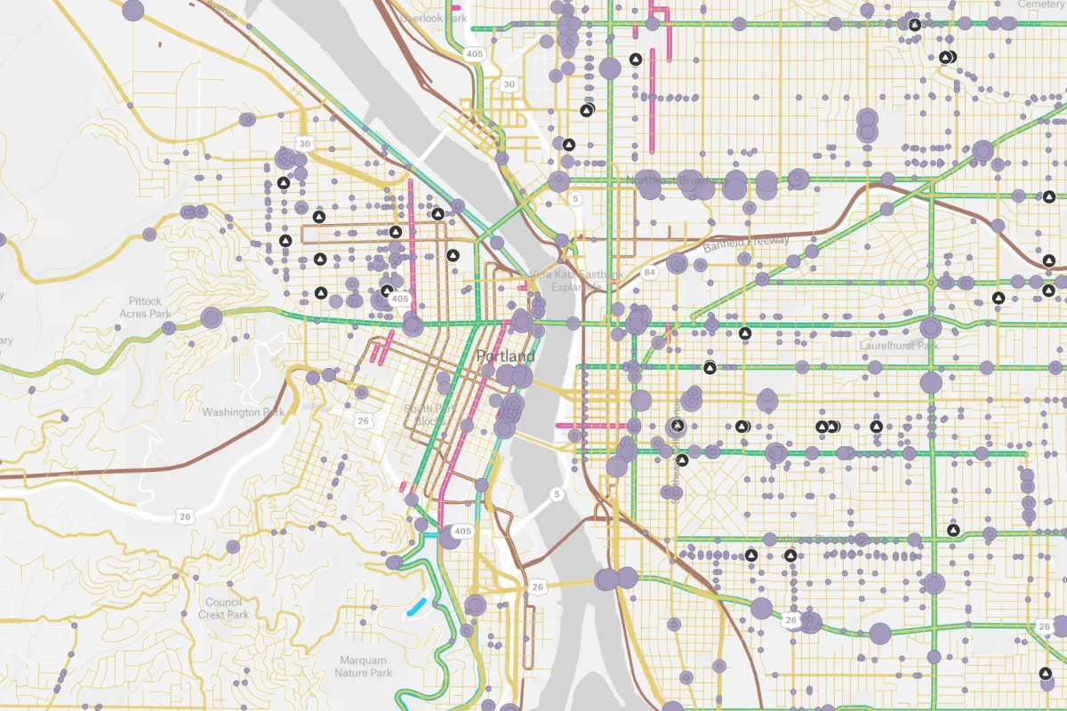 Preview of Transportation Safety Assessment, an interactive Felt map